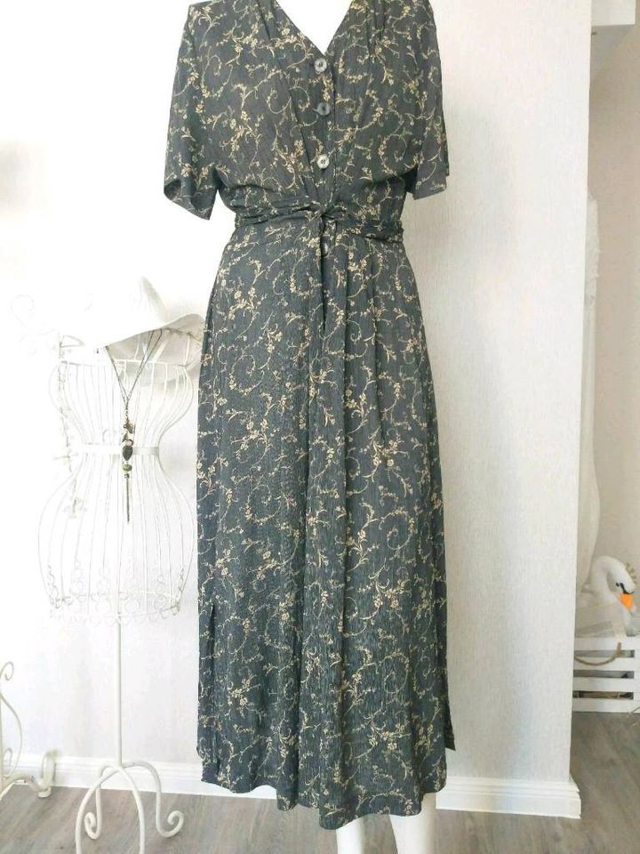 La Rochelle pour elle Vintage Maxi Kleid,38/40/M, grau-sand in Kiel