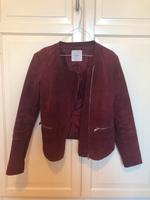 Wildleder/Lederjacke Mango bordeaux/burgundy/weinrot Größe L Kr. München - Unterföhring Vorschau