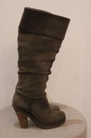 Mjus Stiefel Leder Gr. 38 Echtleder taupe grau braun Niedersachsen - Borkum Vorschau