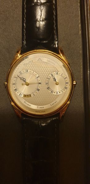 Maurice Lacroix Dual Time 45138 Datum Super flach Sehr gut 1989 in Berlin