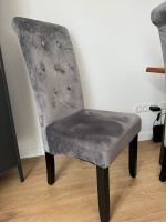 Esszimmer Stuhl Stühle 4 Stück grau Samt - top! Hessen - Bad Sooden-Allendorf Vorschau