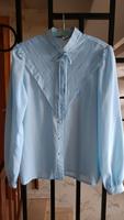 Georgette Bluse Tunika hellblau Gr. 42 Hessen - Schlüchtern Vorschau