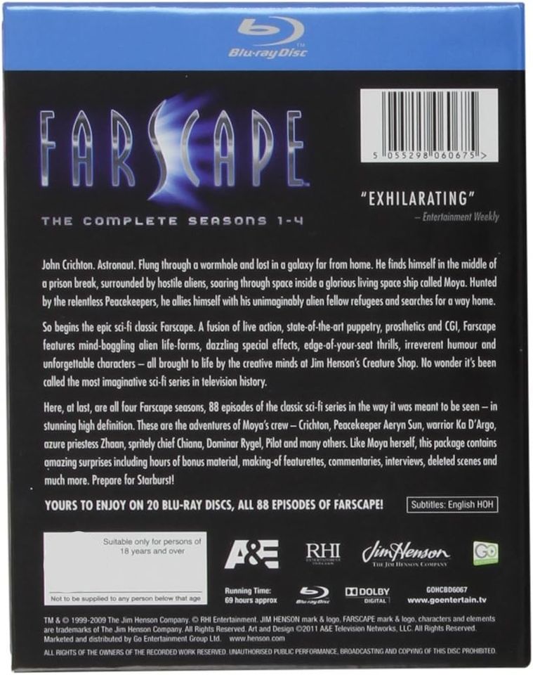Farscape - The Definitive Collection (Staffeln 1-4) Bluray Box UK in Hannover