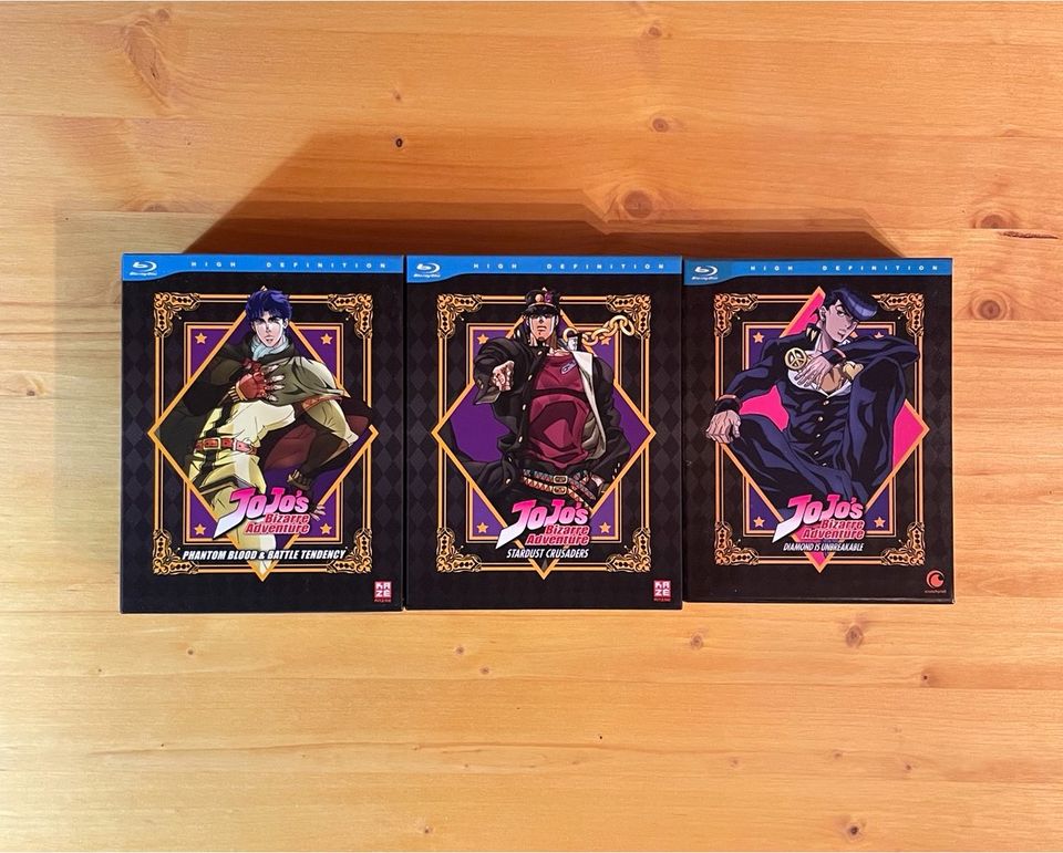 JoJo's Bizarre Adventure Anime Blu-Ray Staffel 1 - 3 im Schuber in Ilshofen