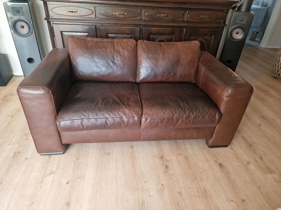 Leder Sofa 2er und 3er Vollleder in Emsdetten