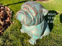 Bulldog 40cm Zement Beton Bali Garten Hund Gartenfigur Teichfigur Essen - Essen-Werden Vorschau