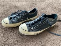 Original Converse Chucks Leder schwarz gebraucht, gut erhalten. Niedersachsen - Schöningen Vorschau