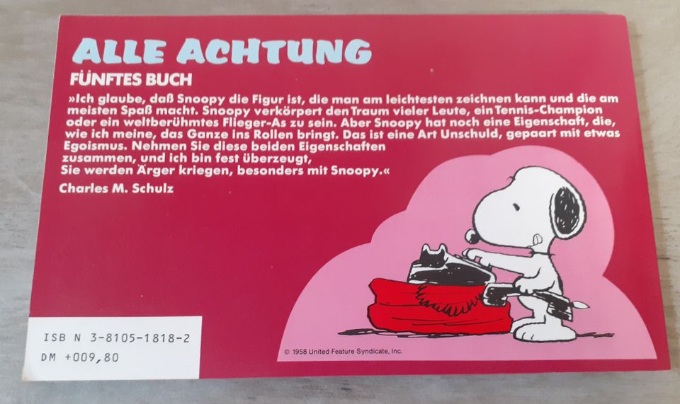 Snoopy und die Peanuts - Alle Achtung - Fünftes Buch - Schulz in Lüdenscheid