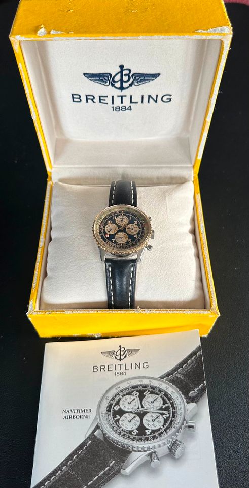 Breitling NAVITIMER AIRBORNE Stahl/Gold Herren Automatik Chrono in Berlin