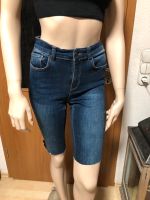 High Waist 3/4 Jeanshose Blau Gr.38 Hessen - Stadtallendorf Vorschau