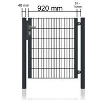 Doppelstabmattenzaun Gartentor (HxB) 2000x920 mm + Zubehör Nr.108 Sachsen-Anhalt - Weißenfels Vorschau