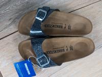Birkenstock Madrid Sandale Pantolette schwarz Glitzer Lack Baden-Württemberg - Bruchsal Vorschau