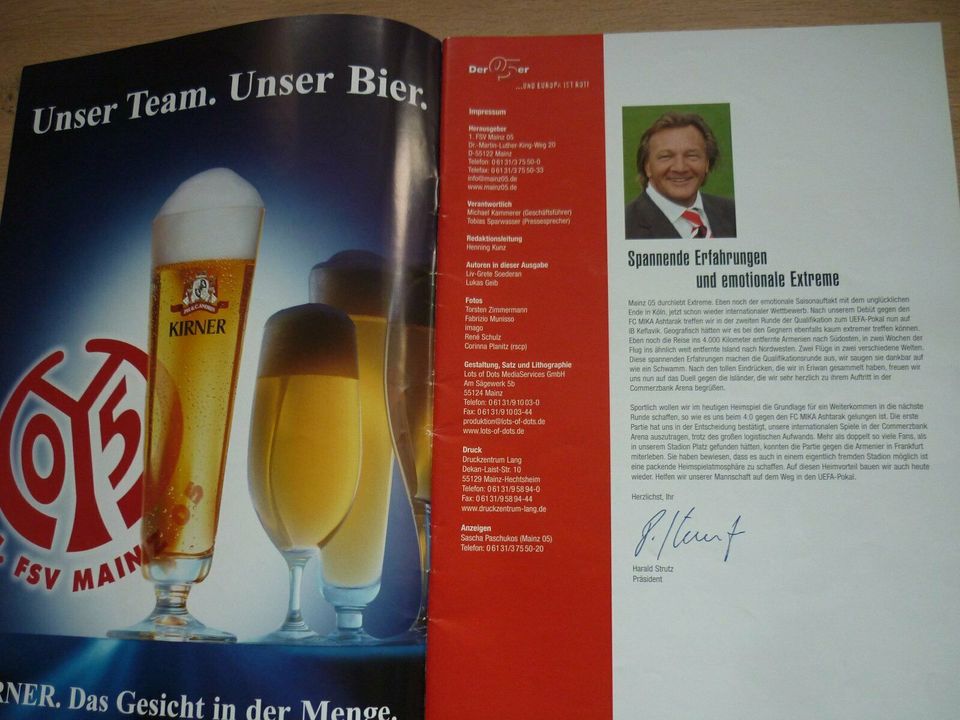 Magazin UEFA-CUP 1.Quali Runde 05/06 Mainz 05-FC MIKA ASHTARAK in Mandel