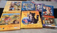 Puzzle Paket 7 Stück  1000 Teile 500 Shape Flokati Katze jigsaw Niedersachsen - Gronau (Leine) Vorschau