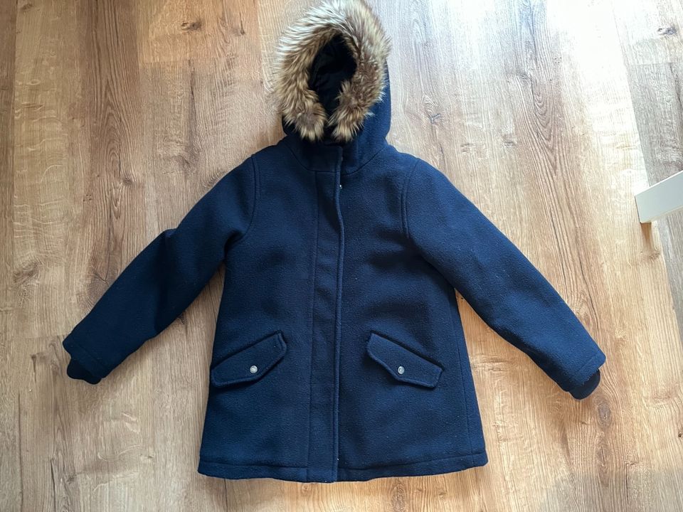 Winterjacke | dunkelblau | verbaudet | 128 122 | Fellkragen| in Holzminden