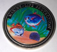 10 Sika Ghana Farbmünze 1997 Marine Life Protection Nordrhein-Westfalen - Wenden Vorschau