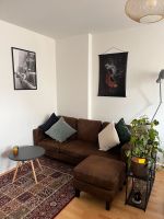 Braune Wildlederoptik Couch mit Hocker Bochum - Bochum-Mitte Vorschau