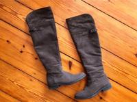 Zeitlose Overknees aus Veloursleder Farbe Graphit, Tamaris, 39 Pankow - Weissensee Vorschau
