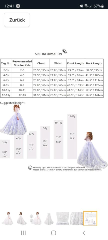 Weisses Kleid Kinder NEU in Reutlingen