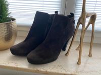 Stiefeletten in dunkelbraun, Nubukleder, Gr. 40 Bielefeld - Bielefeld (Innenstadt) Vorschau