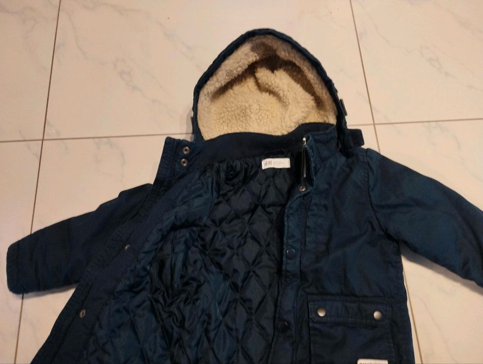 H&M Winterjacke Teddyfell Größe 98 in Langweid am Lech