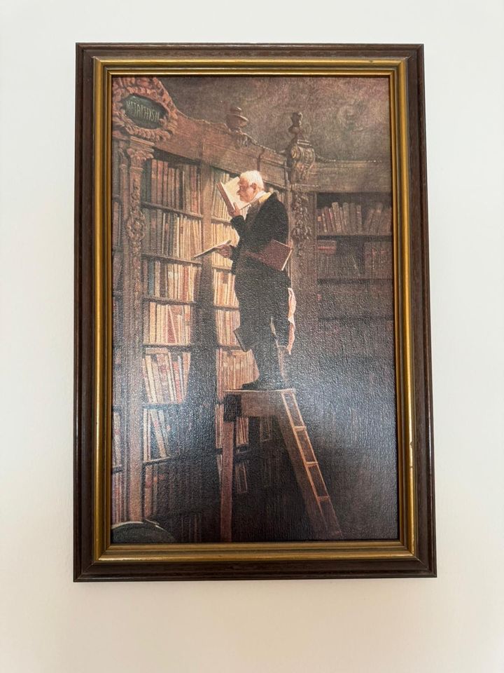 Spitzweg / Der Bücherwurm / Kunstdruck in Geestland