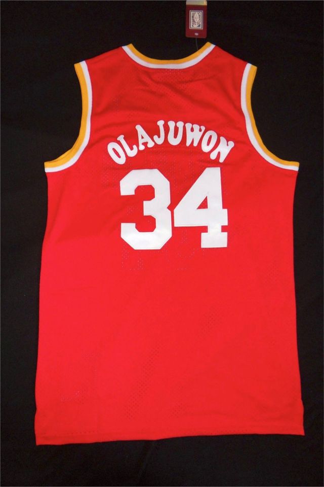 Hakeem Olajuwon Houston Rockets Trikot Rot in Köln