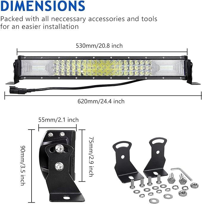 LED Lichtleiste 55cm, 6000K, 270W für Auto oder Boot in Bad Oldesloe