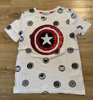 H&M Avengers T-Shirt (134/140) Wendepaillettenshirt Bayern - Ohlstadt Vorschau