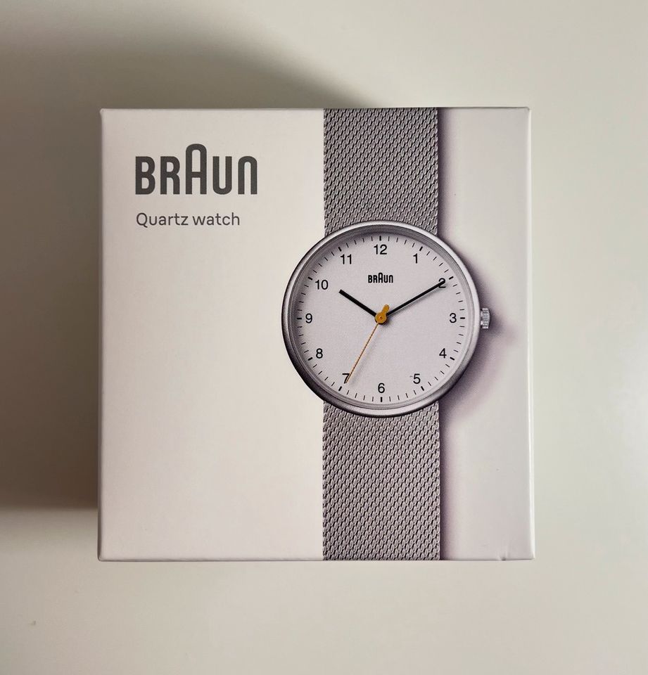 BRAUN Uhr Milanaise Armbanduhr Silber Weiss NEU Unisex in Karlsruhe