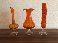 3 originelle DDR Deko Vasen 60. Jahre Glas Ostalgie Retro Vintage Leipzig - Leipzig, Zentrum-Nord Vorschau