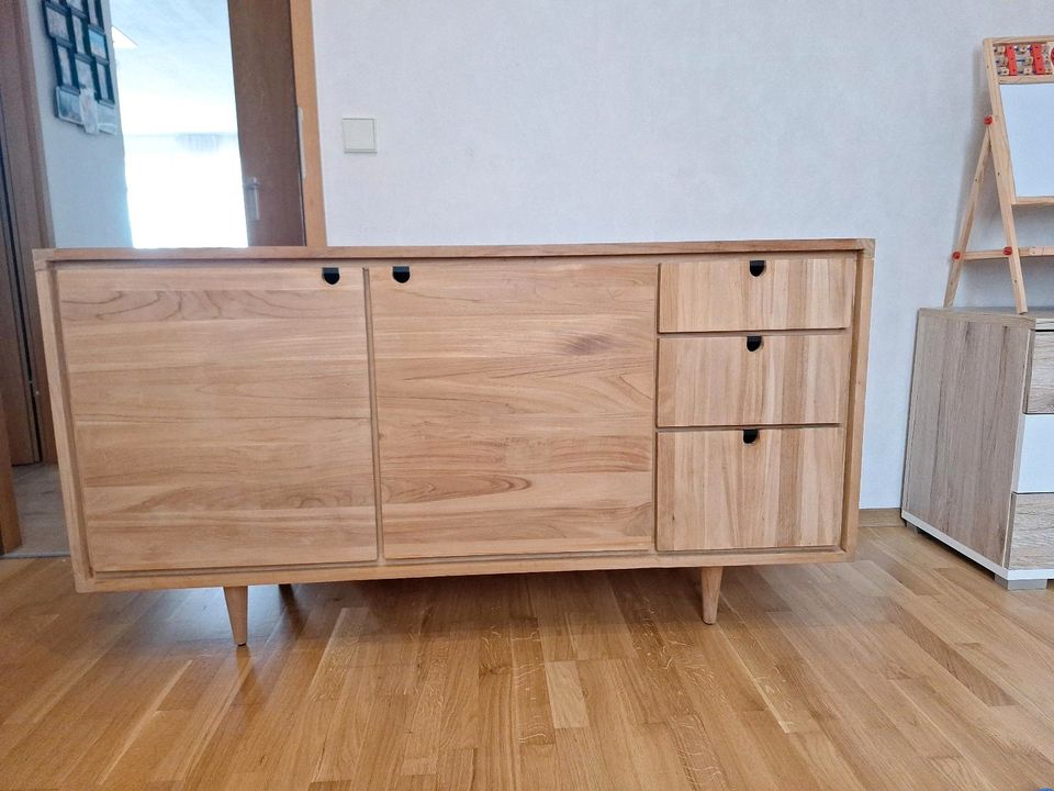 Sideboard Jonàk Buffet aus massivem Teakholz 145cm in Kirchheim unter Teck