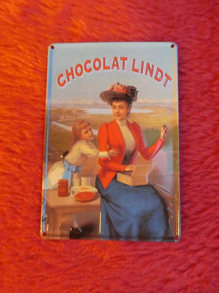 Blechschild Lindt, Schokolade, neu, Sammeln, Nostalgie in Remscheid