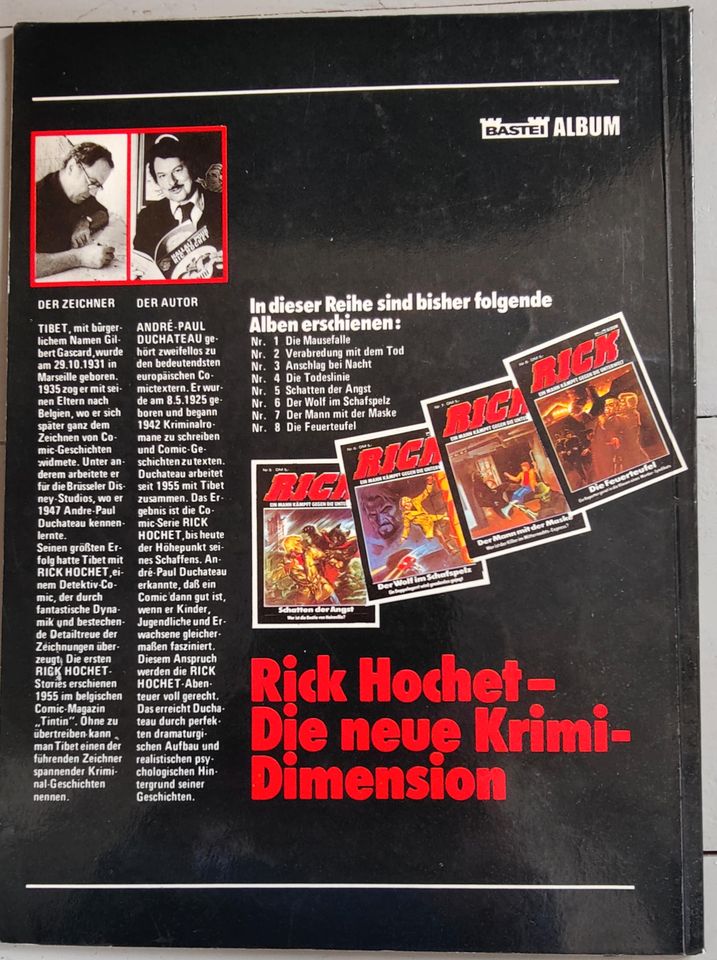 RICK Ein Mann kämpft gg. die Unterwelt BASTEI Comic Album 1983 in Lemgo