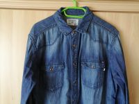 Jeansbluse Gr.38 M blau washed m Perlmutt Druckknopf Bluse Jeans Nordrhein-Westfalen - Langenberg Vorschau