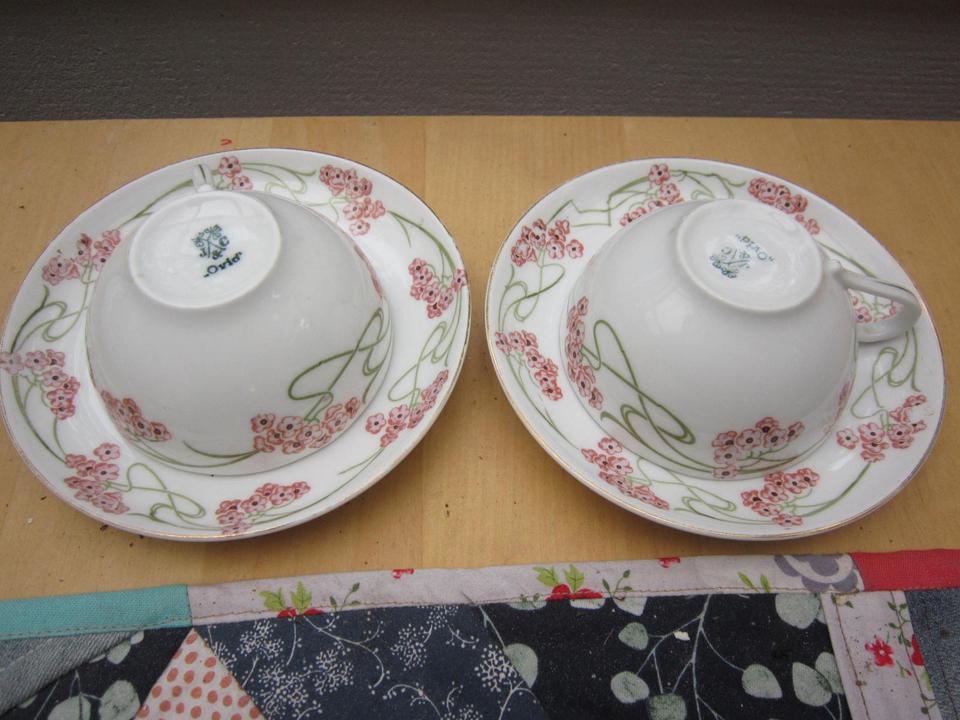 OVID 2 Teetassen Kaffeetassen 150ml vintage zusammen Porzellan in Wandlitz
