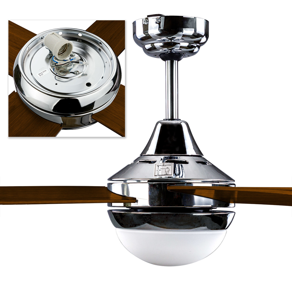 Deckenventilator Ventilator Granada braun Lampe + Fernbedienung in Merenberg
