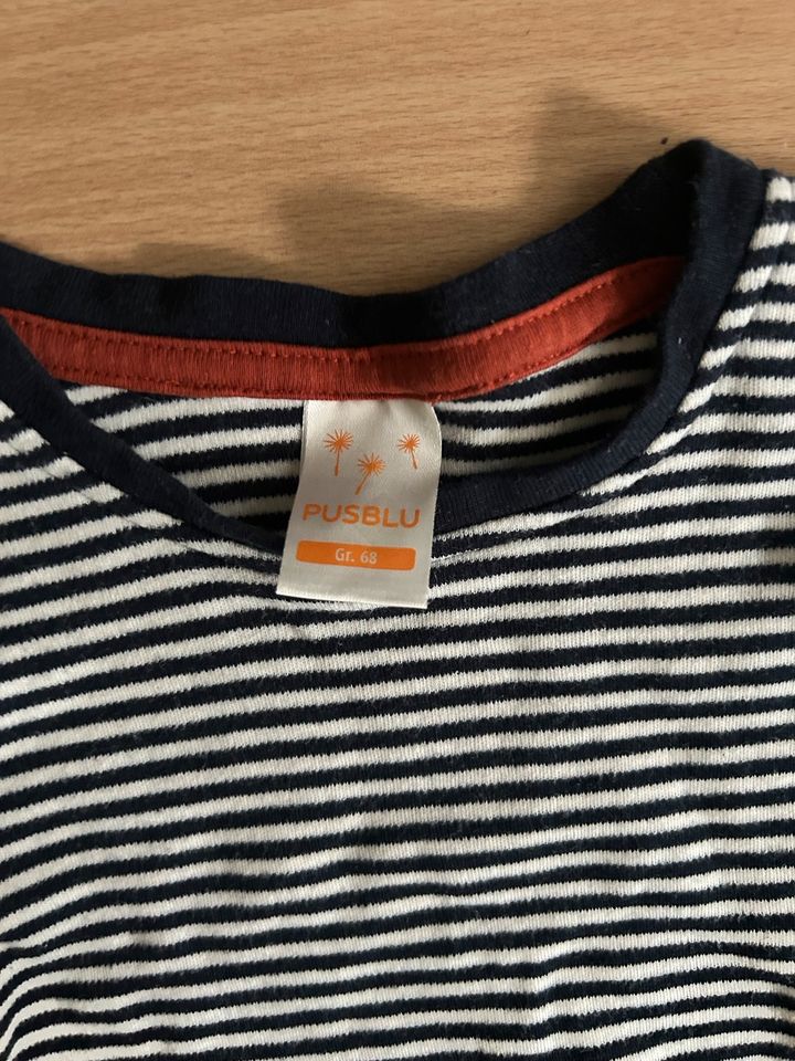 Langarmshirt gestreift Gr. 68 Oberteil Baby dünner Pullover in Halstenbek