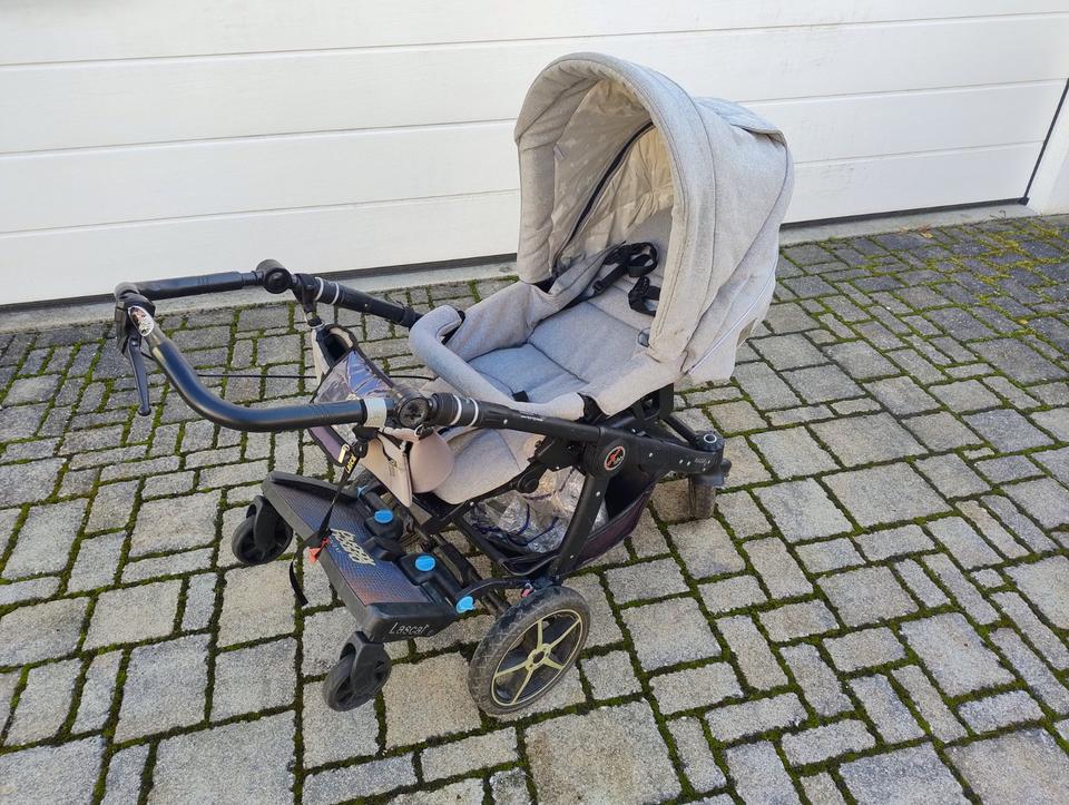 Kinderwagen Hartan Racer GTS sehr gut erhalten-viel Zubehör in Stein