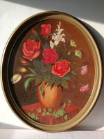 rosiges Blumenarrangement mit ovalem Bilderrahmen Essen - Rüttenscheid Vorschau