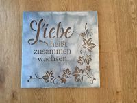 Blechschild: Liebe heißt zusammen wachsen Bayern - Saldenburg Vorschau