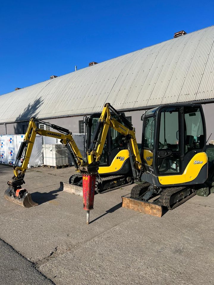 Minibagger Hammer Yanmar Vermietung in Strehla