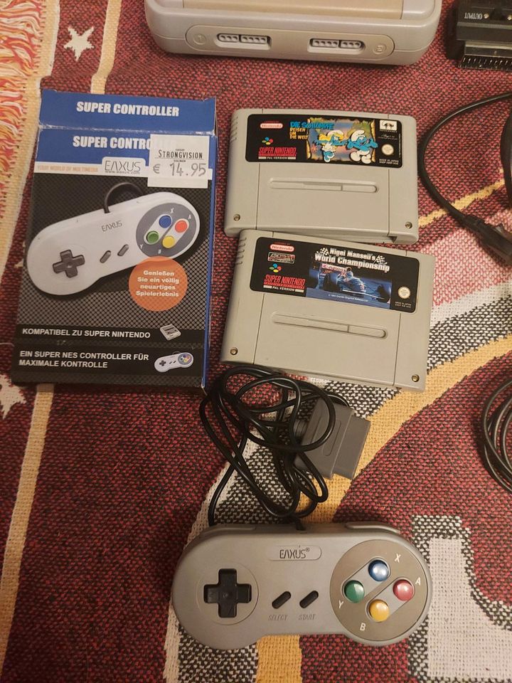 Super Nintendo Entertainment System SNES Konsole Schlümpfe in Mutterstadt