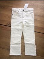 NEU 7/8 Jeans in creme von H&M Gr. 110 Hose mit Stickerei Sachsen-Anhalt - Thale Vorschau
