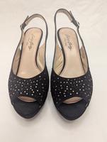 Elegante High Heels, mit Strass, Gr. 41, schwarz, 11 cm Absatz Schleswig-Holstein - Nordstrand Vorschau
