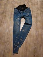 Schwangerschaftshose Jeans mit Glitzersteinen Baden-Württemberg - Bad Waldsee Vorschau