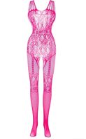 Bodysuit ouvert Plus Size One Size Fishnet Pink XXL Lingerie sexy Hessen - Kassel Vorschau