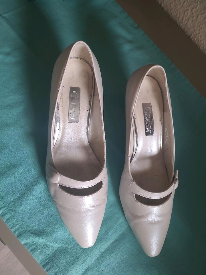 Braut-Hochzeitsschuhe, Gabor echt Leder Pumps, Gr.51/2 in Berlin