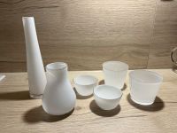 6er Set Vasen und Teelichthalter Glas weiß Nordrhein-Westfalen - Frechen Vorschau