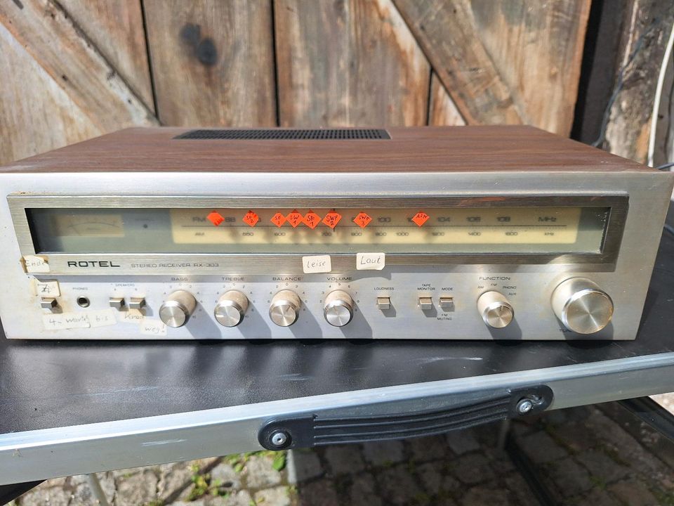 Rotel RX-303 Stereo Receiver, Verstärker, Radio in Hohenstein